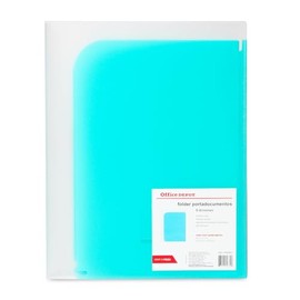 Office Depot | Folder tamaño carta | Folder organizador de plástico | Folder plastico con 8 divisiones | Folder para documentos azul | Portadocumentos escolar con hechura plástica de polipropileno