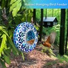 Lily's Home 8" Mosaic Hanging Bird Feeder with 10" Wire