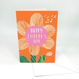 Recordable A5 Mother's Day Audio Cards. Mother's Day Flower - AM2251. 30 second audio. Pulley activated. Immediate dispatc