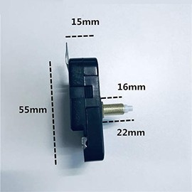Clock Parts & Accessories New M2188 Wall Clock Movement Mechanism Long Thread Axis Length 22mm Quartz Clock Step-Movement with Hook and Black Hands
