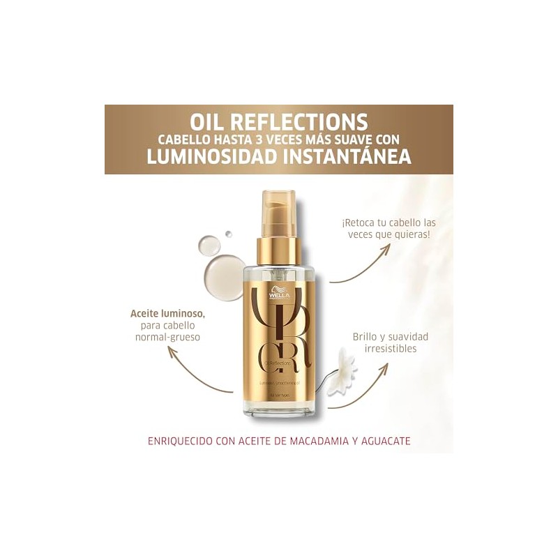 Wella Professionals Oil Reflections Aceite Normal Brillo y Suavidad 100ml