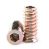 20Pcs Zinc Plated Carbon Steel Screw in Nut, Hex Socket
