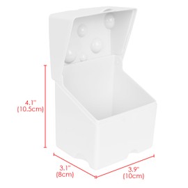 Linkidea 2 Pcs Sliced Cheese Container, ABS Plastic Holder with Flip Lids, Leakproof Kitchen Organizer, Food Keeper Safe in Refrigerator