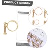 CHILDWEET 40pcs Pipe Clamp Double Wire Hose Clamp Bolt Wire