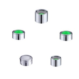 Water-Saving Softening Faucet Aerator Bubbler Wrench Outer 24mm Gold Metal (1222-3) 2ea