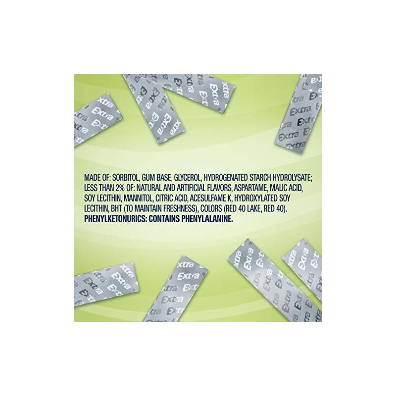 EXTRA Sweet Watermelon Sugarfree Gum, 15 Pieces (Pack of 10)
