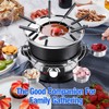 CUSIMAX Electric Fondue Set with 1300W Power Temperature Control for