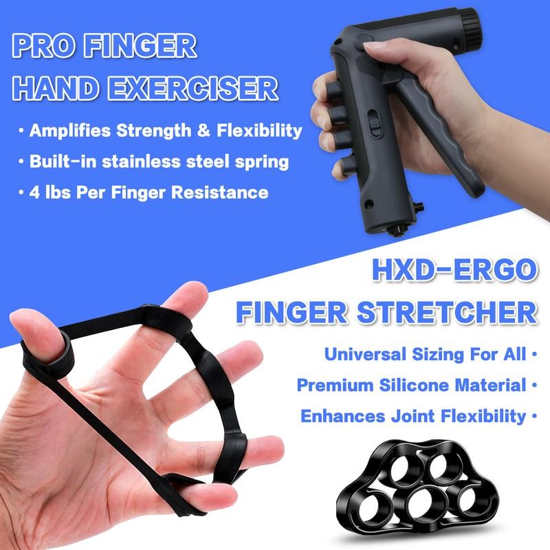 HXD-ERGO Adjustable Hand Grip Exerciser for Weight Training; 11-132 LBS