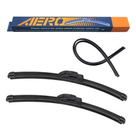 AERO Voyager 26"+16" Premium All-Season Windshield Wiper Blades with Extra Rubber Refills OEM Replacement for Toyota RAV4 2021-2013 + 1-Year Warranty (Pack of 2)