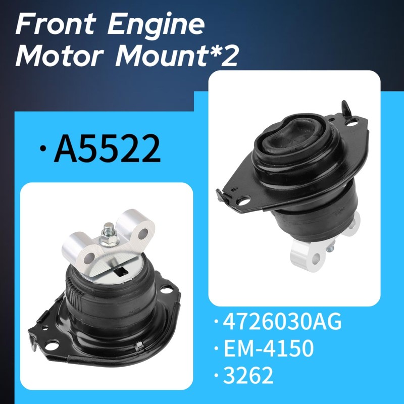 Vinomkii 3PCS A5522 A5388 Engine Motor & Trans Mount Compatible