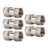 5PCS Plumbing Fittings Stainless Steel Female Thread Pipe Adapter Fittings
