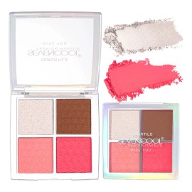 Paleta Rostro 3 En 1 Rubor Iluminador Contorno 4 Tonos 03
