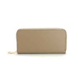 SWINGPLUS Long Wallet, Compact Wallet, Round Zipper, Genuine Leather, Floor Leather, Made in Italy, Colorful, Unisex, Unisex, beige