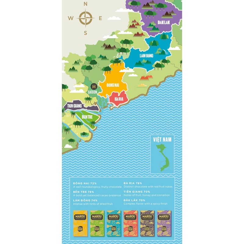 Marou Iron Bar 65% Cacao Protein Bar 3-Pack | Tropical