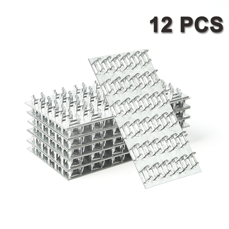 MOZCORN Truss Plates 3x6, 12 Pcs Pronged Truss Mending Plate