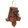 Saving Shepherd RUSTIC RACOON BIRD FEEDER - Amish Handmade Mushroom