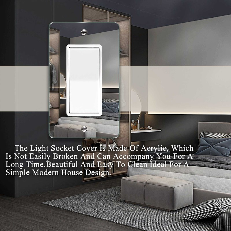 1 Pcs Mirror Light Switch Plates Outlet Covers Durable Wall
