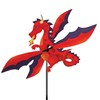 Whirligig Spinner Red Dragon 19" – Mystical Fantasy-Themed Design, Weather-Resistant