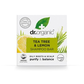 Dr Organic Shampoo Bar Tea Tree & Lemon Oily Roots & Scalp 75g