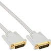 InLine® 17783 W 3 M Gold, White Cable DVI –