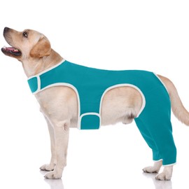 Hjyokuso Dog Body After Surgery, Dog Bodysuit After Surgery with Leg, Wound Protection Suits for Dogs, Dog Rear Leg Protection, Anti-Wound Licking Surgical Body Dogs, E-Collar Alternative for Dogs,