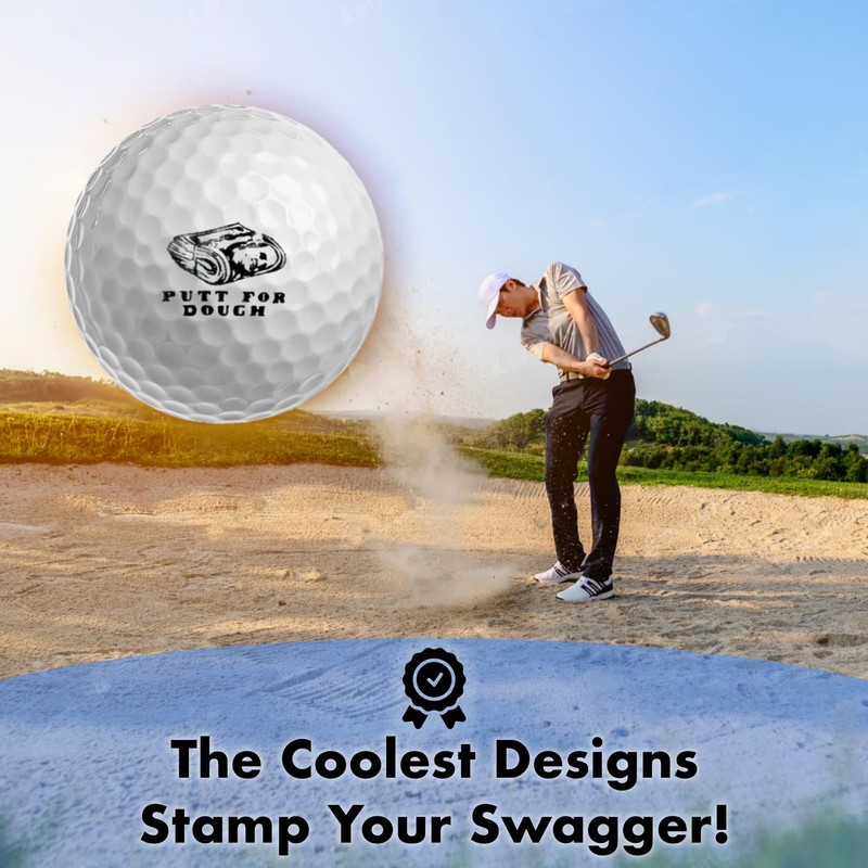 Ball Badge - Golf Ball Stamp, Self-Inking Golf Ball Stamper,
