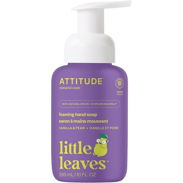 ATTITUDE Foaming Hand Soap for Kids, EWG Verified, Dermatologically Tested,