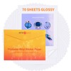 HTVRONT Printable Vinyl Sticker Paper - 70 Sheets Glossy Waterproof