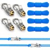4 Pack Rope with Roller Tensioner, Tie Down for Camping