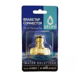 Atoni Brass Tap Connector 7/8" Fits 3/4" Farmers Tap