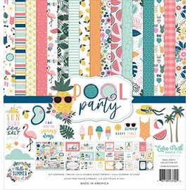 Echo Park Paper Company - Kit de colección de fiesta para piscina, 12 x 12 pulgadas