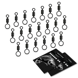 AMZfishing® 20x Big Eye Swivel | Big Eye Swivel | Carp Swivel | Carp Swivel | Carp Fishing Swivel | Carp Fishing Swivel | Carp Fishing | Carp Fishing | Carp Assembly | Swivel Carp (f: #12, Pack of 20)