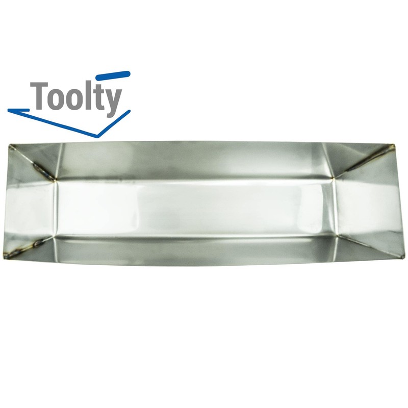 Toolty Stainless Steel Plasterers Mud Pan - 14" - 360mm