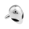 MRCUFF Alien 3D Head Pair of Cufflinks in a Presentation