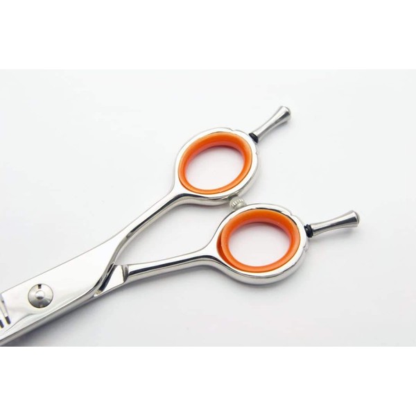 DEEDS Professional Japanese Shears Maker Finger Hole Adjustment Ring Carrot Orange A S.M. L 6pcs Hairdresser Scissors Sending Scissors Hair Cutting Scissors