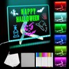 YUYIUS LED Acrylic Message Board, Light Up Acrylic Dry Erase