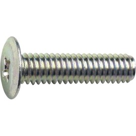 TRUSCO TFSC0410 Ultra Low Head Machine Screws, Trivalent Chromate, M4X10, 22 Pieces