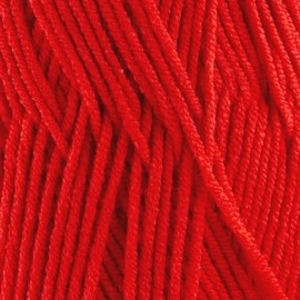 Sensy Chino Soft Cotton Yarn, Soft Baby Cotton Yarn, Amigurumi Yarn, 3.5 oz, 360 Yards, Gauge 2 Fine (Red)