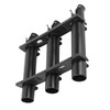 Outdoor Fishing Vertical 3‑Link Fishing Rod Rack Storage Holder Pole