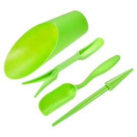 Namvo 4pcs Seedling Transplanting Tool Set–Mini Gardening Shovel,Seedling Remover,Hole Puncher,Bucket for Vegetables,Flowers,Succulents–Perfect for Gardens,Balconies,and Yards