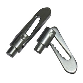 Antiluce Fasteners Drop Lock Pins x2 (8MM - 12MM Anti Luce Catch Latch Trailer Bolt) (12MM Weld On Pin)