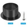 PATIKIL 3 Inch Duct Connection Flange ABS Straight Pipe Pipe