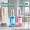 11.8OZ Glass Mouthwash Dispenser for Bathroom, Mouth Wash Container Bottle