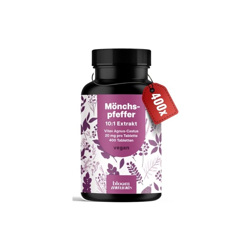 Monk's Pepper High Dose – 400 Tablets – 20 mg