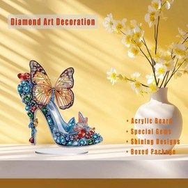 TSRUVYL - Kit de pintura de arte de diamante para adultos, 12 x 12 pulgadas, kit de pintura de arte acrílico con gemas especiales de mesa, paquete de caja (azul-romance)