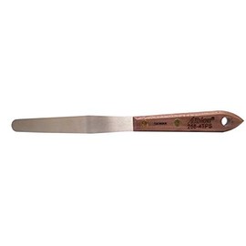 Albion Engineering Company 258-5TPS Classic Tapered Spatula, Stainless Steel, Hardwood Handle, 1/2" Wide Tapered Tip x 5" Long Blade