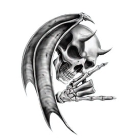 Devil Death Skull Motorcycle Helmet Vehicle Car Truck Window Decal Sticker
