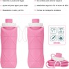 Botella de Agua Plegable con Válvula a Prueba de Fugas,