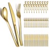 Berglander Gold Wedding Silverware Set 60pcs Service for 20, Titanium