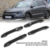 Car Exterior Door Handle Panel Carbon Fiber Style Outer Handle